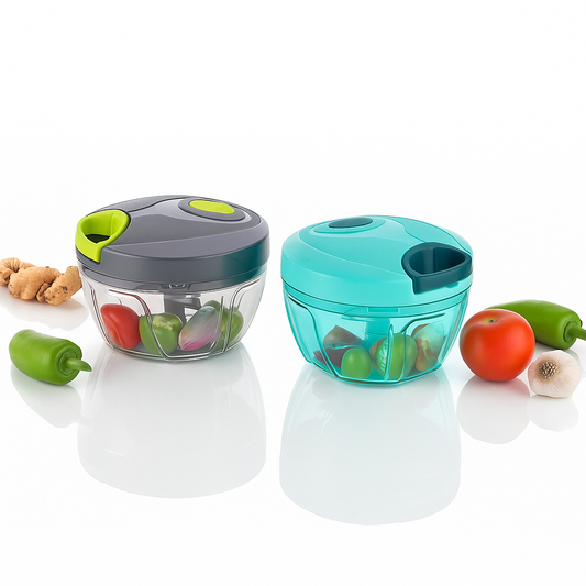 Vegetable Chopper Easy Spin Quick Cutter