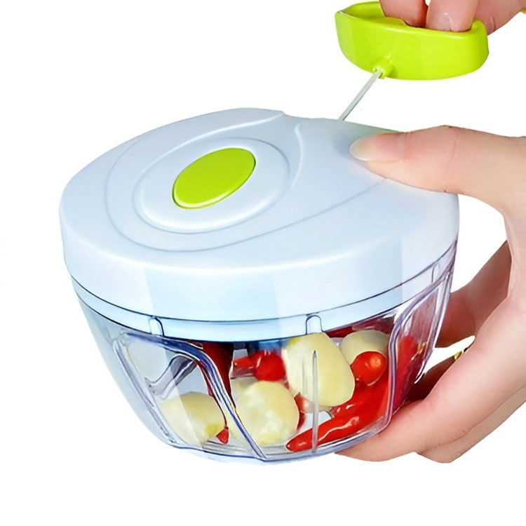 Vegetable Chopper Easy Spin Quick Cutter