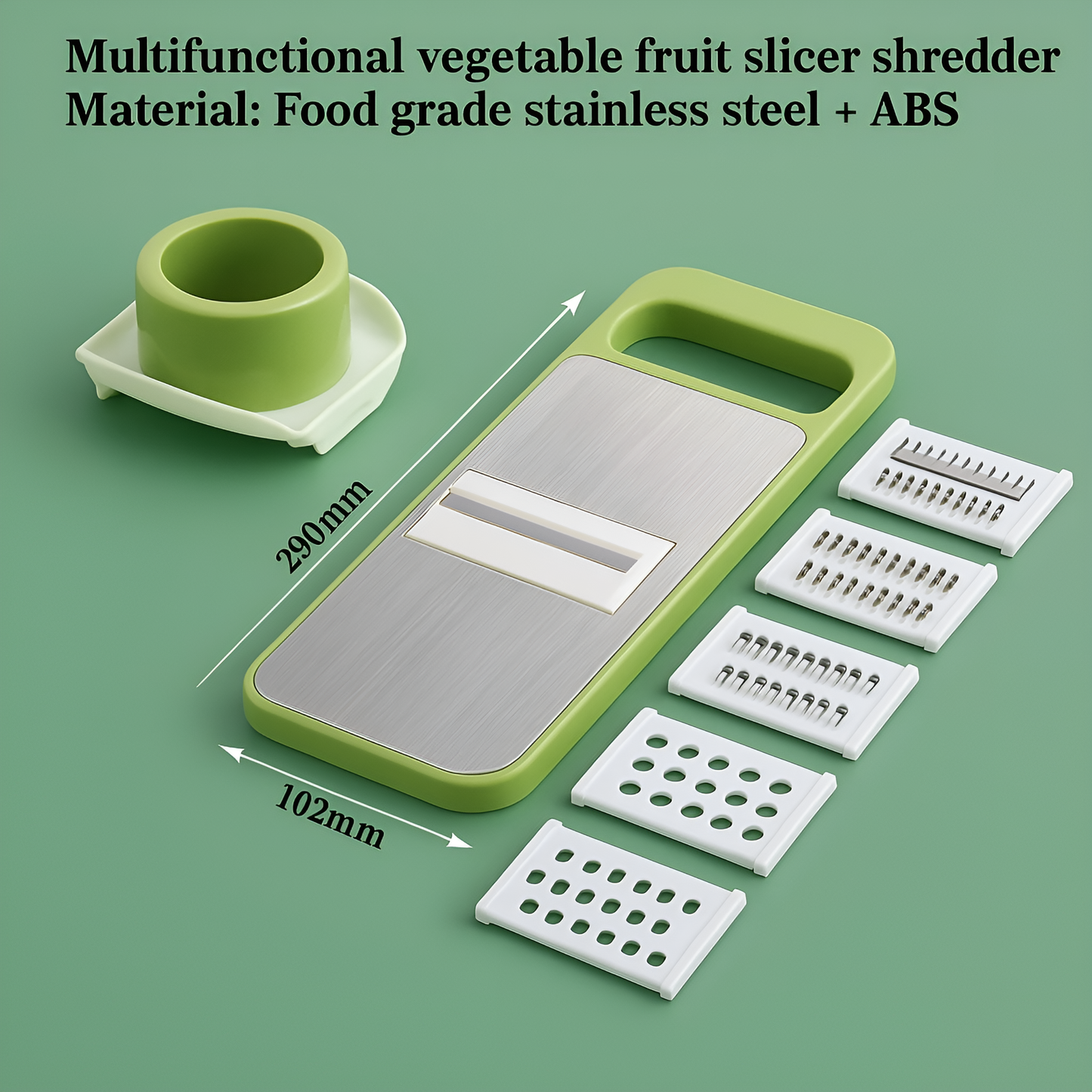 Vegetable & Fruit Slicer With Five Changeable Blades