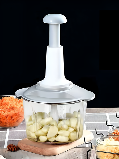 Manual Vegetable Chopper – 1500mL | 3 Stainless Steel Blades