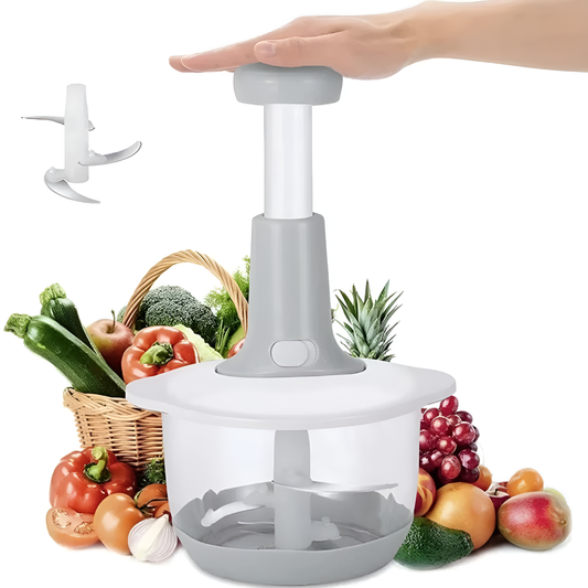 Manual Vegetable Chopper – 1500mL | 3 Stainless Steel Blades