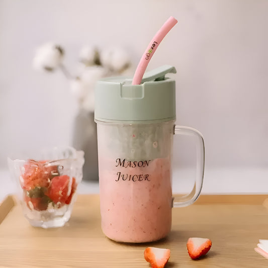 Portable Juicer Blender Cup with Straw – USB Rechargeable